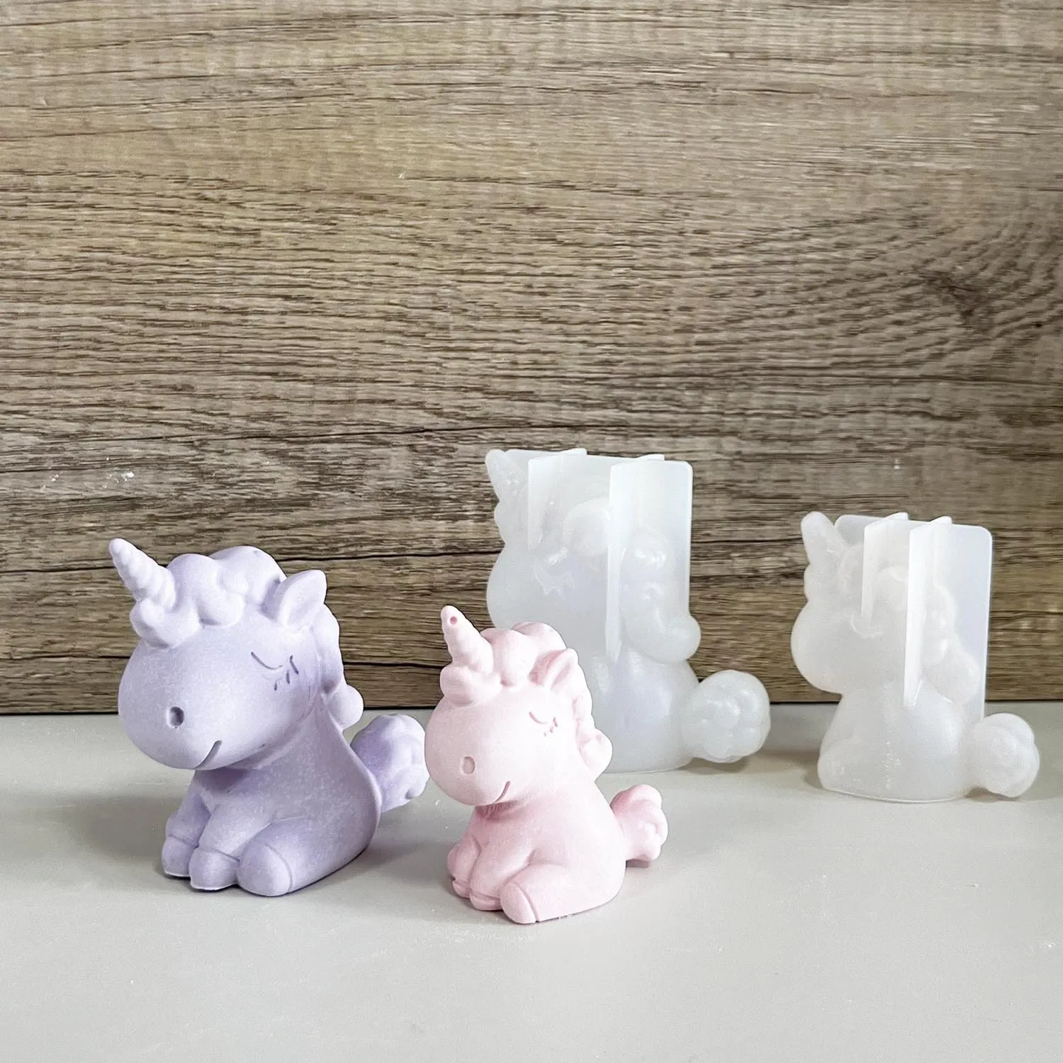 Candle Making Accessories - Molde geométrico 3D de silicona para