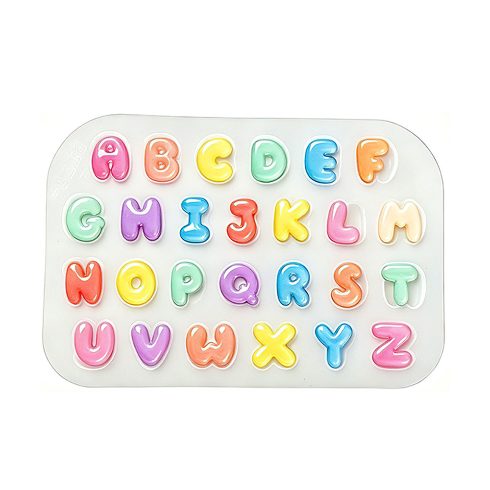 Candle Making Design - 2 Moldes de Silicona Mini Letras,