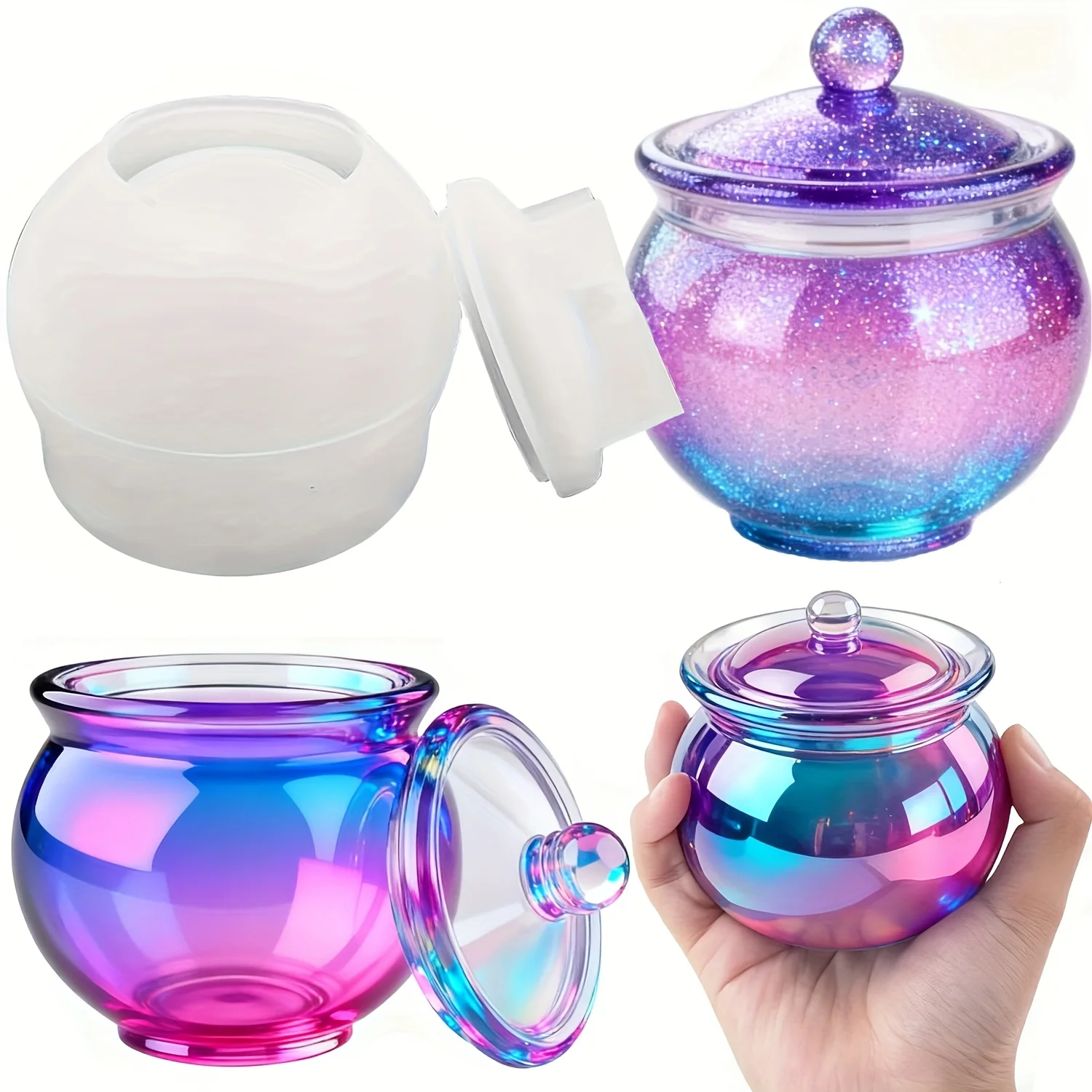 Candle Making Design - 1 Juego de moldes redondos de