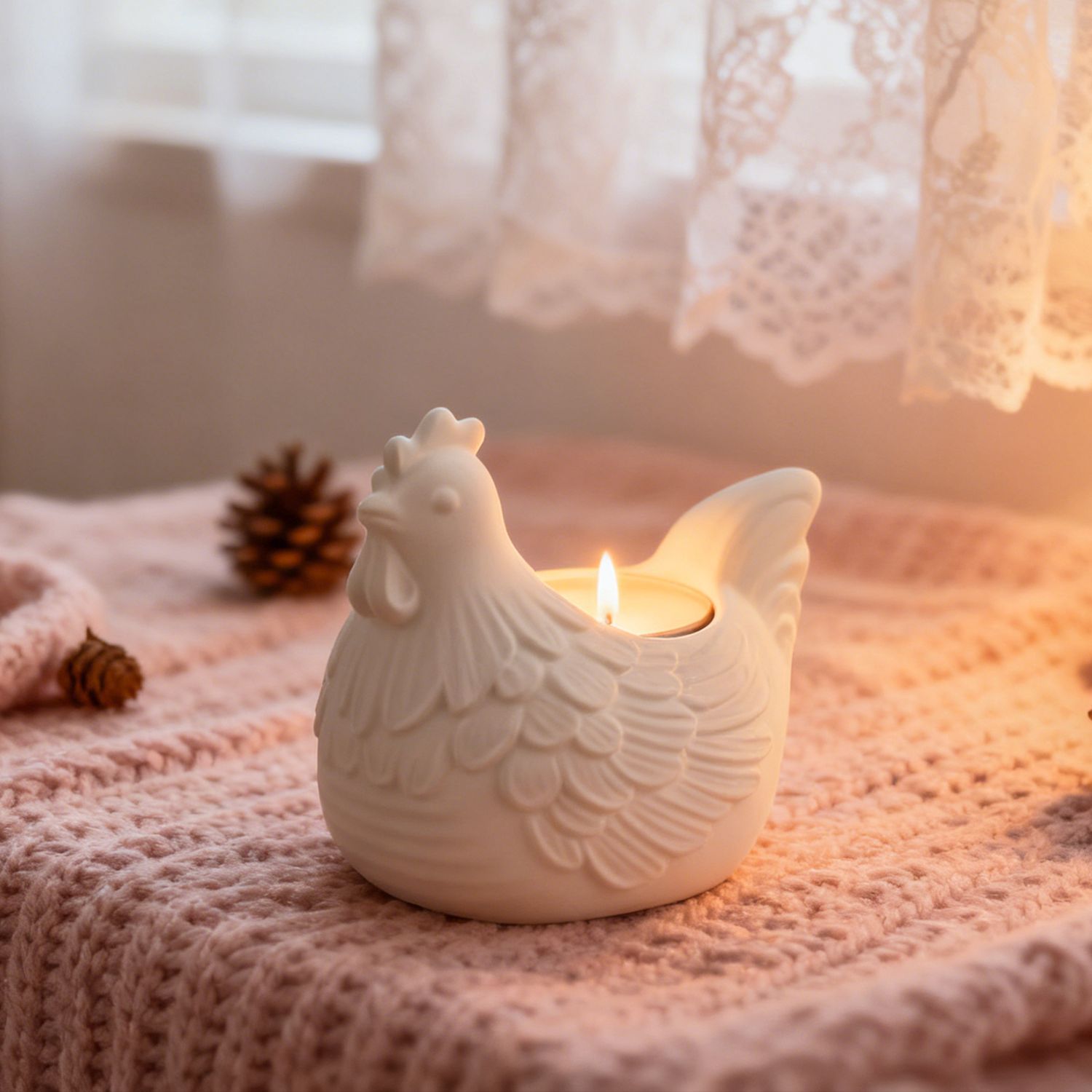 Portavelas de pollo pequeño 3D - Candle Making Design reseña y precio