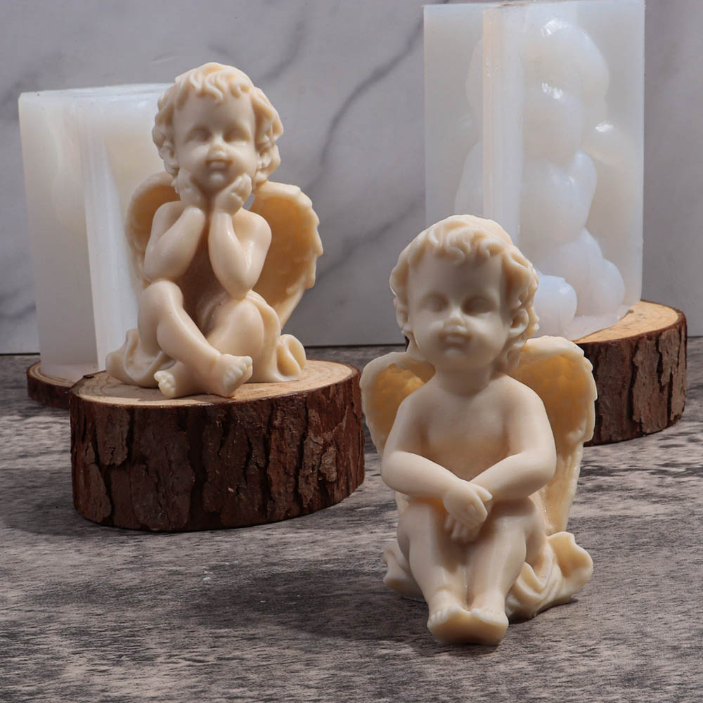 Molde de silicona de Ángel 3D  - Candle Making Kit For Kids reseña y precio