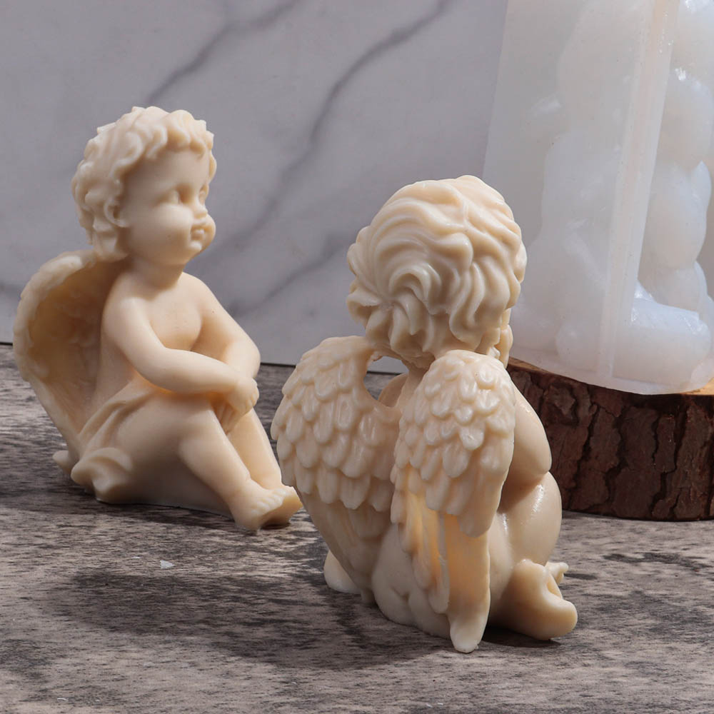 Molde de silicona de Ángel 3D  - Candle Making Kit For Kids reseña y precio